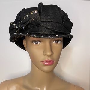 Denim ByMilano Blue Hat, One Size